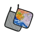 thumbnail image 2 of Carolines Treasures 6103PTHD Cat and the Big Fish Pair of Pot Holders , 7.5HX7.5W, multicolor, 2 of 3