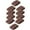 Coffee, variant on 10x Elastic Belt Keepers Strap Retainer Band for Pants Belt Nylon Belt Loops Coffee