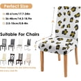 thumbnail image 6 of Chair Covers for Dining Room Set of 4, Stretch Dining Chair Cover 4 Pieces, Washable Kitchen Parsons Chair Slipcovers 4 Pack, Removable Seat Protector for Home and Party, 6 of 6