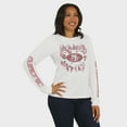 thumbnail image 4 of Women's WEAR by Erin Andrews  White San Francisco 49ers Graphic Waffle Long-Sleeve T-Shirt, 4 of 4