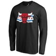 thumbnail image 2 of Men's Black Chicago Bulls Hometown Collection Chicago Flag Long Sleeve T-Shirt, 2 of 3