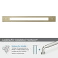 thumbnail image 4 of Amerock Medora 12 inch (305mm) Center-to-Center Rectangle Golden Champagne Appliance Pull Backplate, 4 of 6