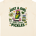 thumbnail image 4 of Inktastic Just a Girl Who Loves Pickles Girls Toddler T-Shirt, 4 of 5