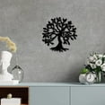 thumbnail image 6 of 1set Tree of Life Metal Wall Art Decor Rustic Sign Black Wall Sculptures Decorative Hanging Ornament Iron, 6 of 7