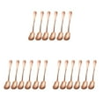 thumbnail image 3 of Injueey Juego de cubiertos de viaje con forma de concha y tenedor de cucharadita, 6 uds., vajilla, cuchara impresa portátil, postres, azúcar, Type1 NO1, 3 of 6