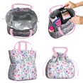 thumbnail image 2 of Pioneer Flower Drawstring Lunch Bag Women - Drawstring Lunch Bag Insulated for Work Office - Stain-Resistant Large Lunchbags for Women with Multi-Pockets, 2 of 6