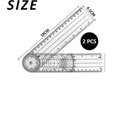 thumbnail image 2 of 2 Pieces 14 Inch Goniometer, Medical Pvc Protractor For Limbs, 360 Transparent Goniometer, 2 of 5
