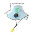 thumbnail image 3 of Kids Solar Fan Sun Hat, Children Wide Brim Solar Fan Sun Protection Hat, Summer Baby Outdoor Breathable Sun Hat, UV Protection Cap for Boys Girls Camping and Travel, 3 of 6