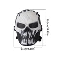 thumbnail image 4 of Máscara De Cabeza De Halloween Multiusos Sombrero De Calavera De Halloween Ajustable Fácil De Usar Gorra Completa Para Fiesta Cosplay Actividades Al Aire Libre Blanco Y Negro Inevent HA018051-00, 4 of 7
