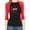 Black/Red, variant on Woman's Valentine's Day Raglan Shirt, Woman's Raglan Shirts, Valentines Shirts - XOXO