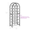 thumbnail image 2 of SortWise 23 Bottles Arched Free-Standing Metal Wine Rack with Adjustable Foot Pads, 2 of 6