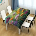 thumbnail image 6 of Qxltty Spring Wildflowers Square Tablecloth 54×54in Thick Wrinkle Resistant Heat Proof Durable Table Cover for Dining Table, 6 of 9