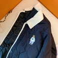 thumbnail image 3 of Chaqueta Acolchada Extragrande para Mujer, con Botones y Bolsillo. Negro XL, 3 of 8