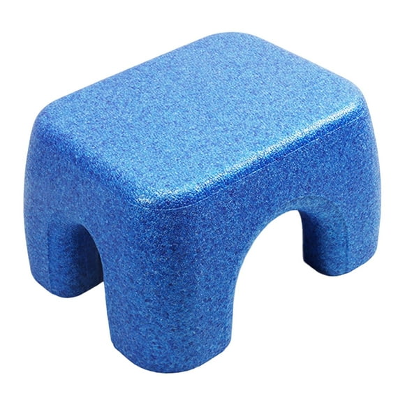 Reposapiés Taburete Reposapiés Otomano Elegante Ocio Apilable Asiento Silla Cambiar Azul