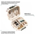 thumbnail image 2 of Valentine's Day Travel Portable Square Jewelry Display Case: Storage Solution for Rings, Earrings, Necklaces, Bracelets, and More! Ideal for Girls and Women: Jewelry Stand, Display, and Box in One, 2 of 6