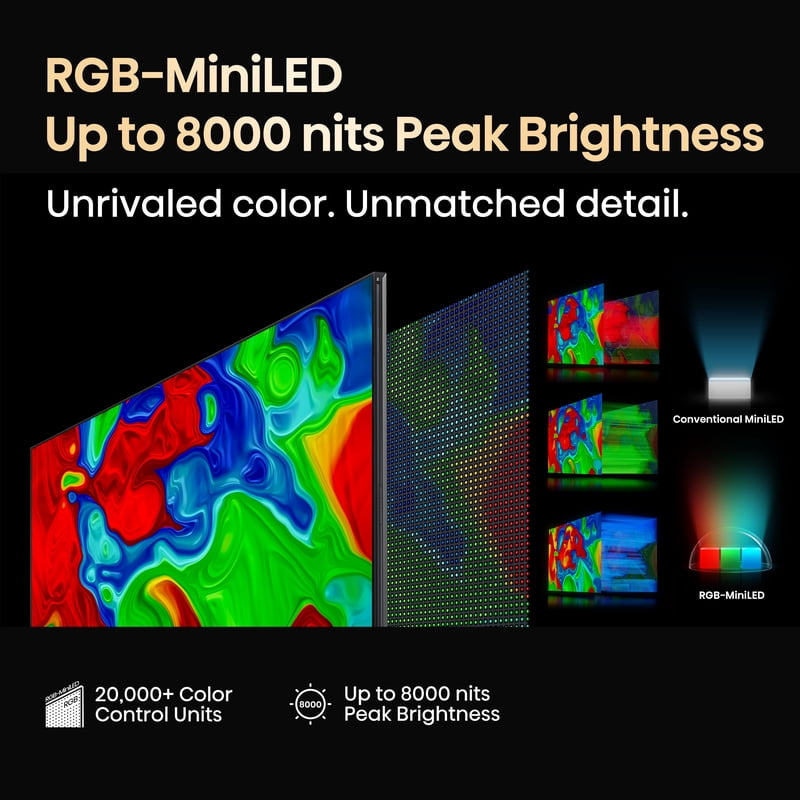 Hisense 100" Class UX Series Mini-LED 4K UHD Google Smart TV 100UX gallery view