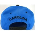 thumbnail image 4 of Carolina 2-Tone Adjustable Cotton Snapback Baseball Cap (Blue/Black), 4 of 4