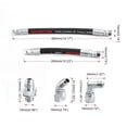 thumbnail image 4 of funtasica High Pressure Hoses Lines Set 3 Pcs 3 Pcs Hose line, 4 of 7