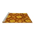thumbnail image 2 of Ahgly Company Machine Washable Indoor Rectangle Abstract Yellow Modern Area Rugs, 2' x 5', 2 of 4