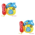 thumbnail image 2 of Tholdsy Color Random Children Cartoon Style Musical Telephone Birthday Toy Gift Educational Multifunctional Battery Powered 2piezas, 2 of 6