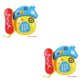 thumbnail image 1 of Tholdsy Color Random Children Cartoon Style Musical Telephone Birthday Toy Gift Educational Multifunctional Battery Powered 2piezas, 1 of 6
