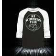 thumbnail image 2 of Shop4Ever Men's My Retirement Plan Fishing Raglan Baseball Shirt X-Large Black/White, 2 of 4