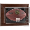 NFL Brown Framed Wall-Mountable Football Logo Display Case