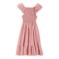 thumbnail image 3 of eczipvz Girls Easter Dress Maxi Tween Girls Elegant Flutter Sleeve Dresses Preppy Dress Pink,11-12 Years, 3 of 4