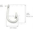 thumbnail image 4 of CRAFTME STUDIO Fish Hook Charm Pendants for Necklace, Bracelet and Key Chain Jewelry Making, 10 PCS (Small Silver), 4 of 6