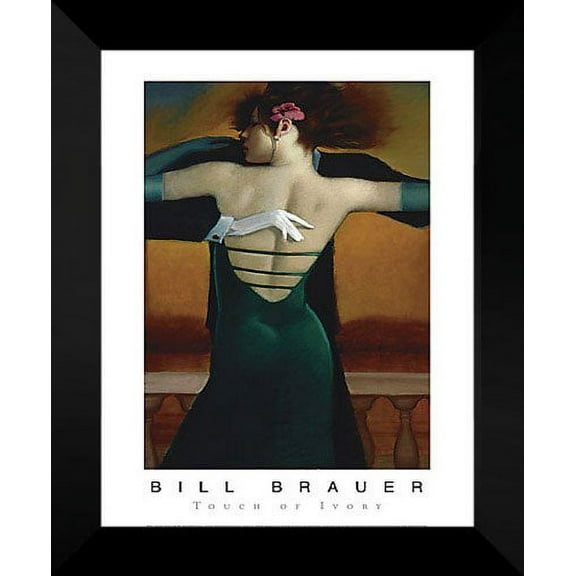 Bill Brauer Framed Art Print 18x24 "Touch of Ivory"