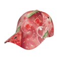 thumbnail image 1 of Fotbe Refreshing Watermelon Slices Gorro Clásico de Béisbol, Gorra Ajustable con Broche Snapback, Gorro de Exterior de Algodón Suave, 1 of 6
