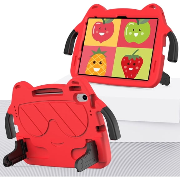 REQO Compatible with iPad 12th (A19) 2026 11" Case/Pad (A16) 11th Generation 11 Inch 2025/Pad 10th Generation 10.9 Inch 2022 Tablet,Cute Kids Case Lightweight EVA Shockproof Stand Protective Cover