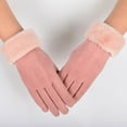 thumbnail image 3 of BINGLI Women's Riding and Driving Gloves In Winter Thickened Warm Suede Gloves In Winter with Multiple Styles Gardening Kitchen,Daily Use, 3 of 3
