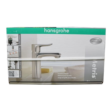 04552000 Hansgrohe Chrome Metris SINGLE-HOLE 1.2GPM Lavatory Faucet 31080001 Clearance Sale