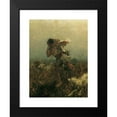 thumbnail image 2 of August von Pettenkofen 18x24 Black Modern Framed Museum Art Print Titled - Persecuted Young of Dogs (1871), 2 of 5