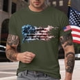 thumbnail image 2 of UngA 250 USA Shirt, American Flag Eagle Shirt Men's 1776 July Patriotic Graphic T Shirt 4th of July Tees USA Flag Short Sleeve Shirt (AG,L), 2 of 7