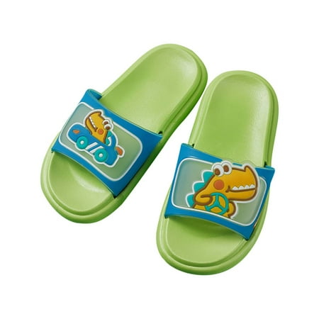 

AnuirheiH Summer Boys And Girls PVC Little Dinosaur Non-slip Children s Slippers On Sale
