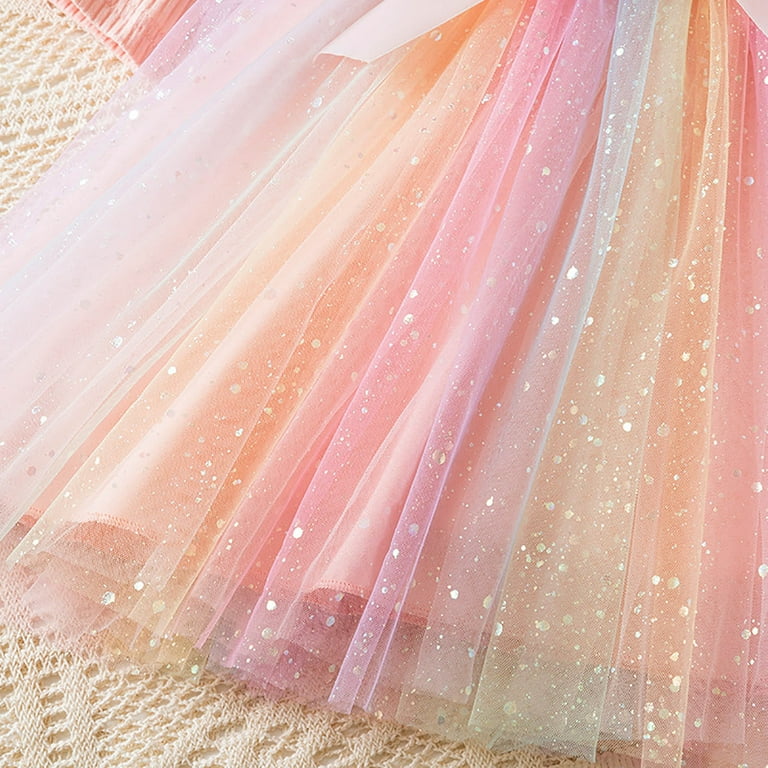 ZTKWD Girls Tutu Dress Size 10-12 Toddler Flower Girl Dress Sequin Bowknot Pageant Wedding Princess Birthday Party Dresses Tulle Tutu Formal Ball Gown