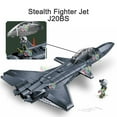 thumbnail image 5 of Sluban Military Series WW2 WZ-10S Armed Helicopter J20BS Stealth Fighter Jet Pilots Model Building Blocks Toy for Boy Kids Gift, 5 of 8