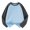 Light Blue, variant on GiLiling Boys Girls Cotton Raglan Patchwork Sweatshirts, Striped Long Sleeve Crewneck Tees, Oversized Lined Pullover for Kids Winter Casual Outfits