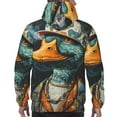 thumbnail image 7 of Lsque Hip-Hop Duck Pattern Casual Men's Hoodie,Hooded Sweatshirt with Kangaroo Pocket,Pullover Hoodie-Small, 7 of 7