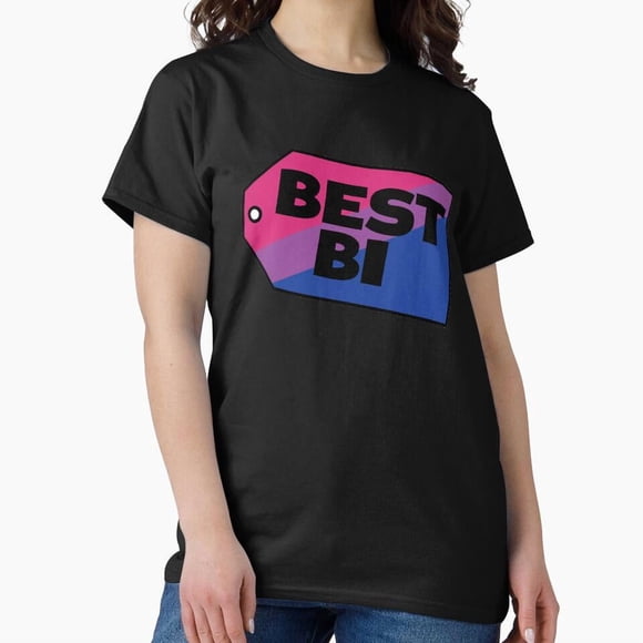 Best Bi Pride Rainbow Flag LGBTQ Community Support Graphic Unisex T-Shirt A10066, up to size 5XL