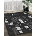 thumbnail image 3 of Ahgly Company Machine Washable Indoor Rectangle Transitional Midnight Gray Area Rugs, 8' x 10', 3 of 7