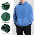 thumbnail image 3 of Womens Oversized Acid Wash Hoodie Unisex Heavyweight Cotton Hoodies Fleece Vintage Washed Sweatshirt Women Men, 3 of 5
