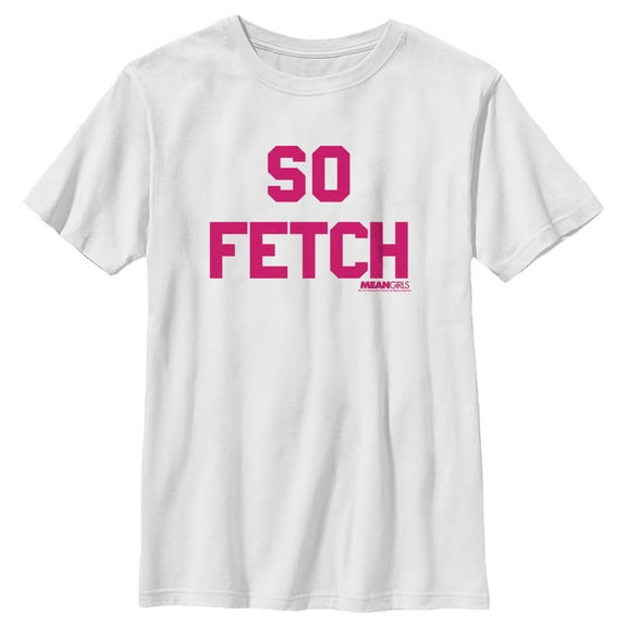 Boy's Mean Girls So Fetch Graphic Tee White Small