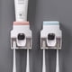 thumbnail image 3 of 1 dispensador automático de pasta de dientes para montaje en pared y soporte pequeño para cepillos de dientes, exprimidor de pasta de dientes para ducha familiar, baño, baño, regalo para niñ, 3 of 5