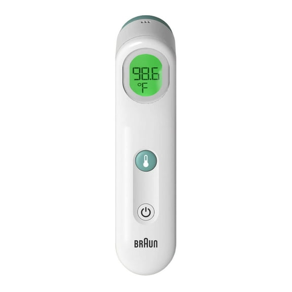Braun Contact 5 Forehead Digital Thermometer, White, BFH175US