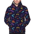 thumbnail image 2 of Bingfone Games Men's Drawstring Hoodie Long Sleeve Pocket Sweatshirts-XX-Large, 2 of 6