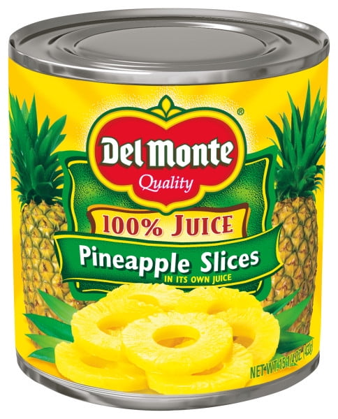 Del Monte Pineapple Slices in 100% Juice, 15.25 oz