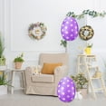 thumbnail image 6 of Olilia 16 inch Inflatable Easter Eggs Decorations with Hand Pump Easter Inflatables Outdoor Decorations Easter Egg Yard Kids Toys Colorful Egg Ornaments for Yard, Lawn, Garden, Party (Purple), 6 of 7